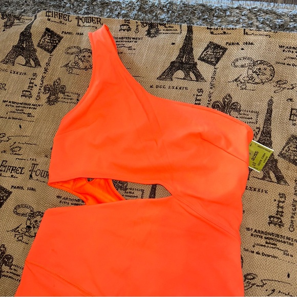 Free People Movement NWT! Orange Transcend Limits Onesie Size S - Picture 7 of 17